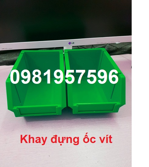 Khay nhựa đựng ốc vít, đinh, phụ kiện, linh kiện trong các nhà xưởng, nhà máy, g